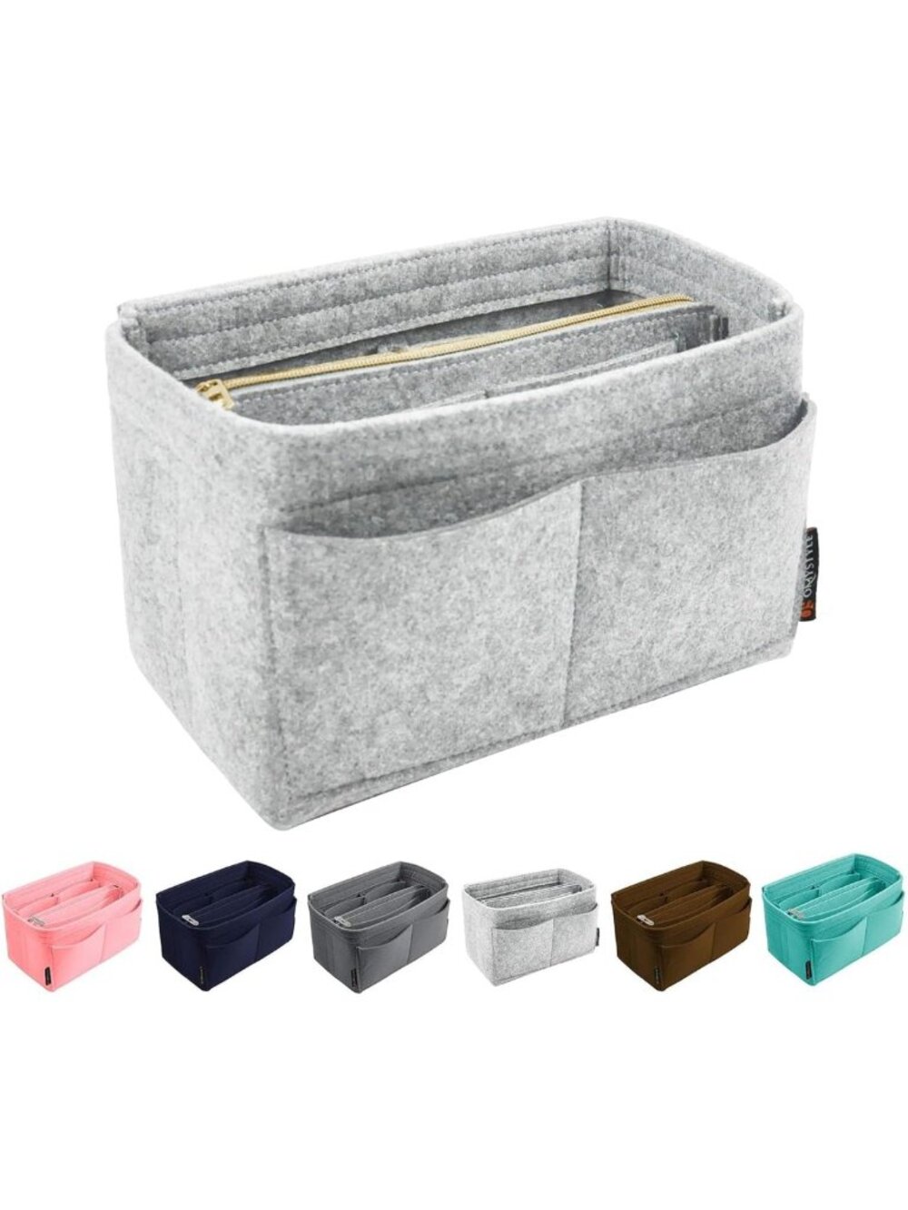 Purse Organizer Insert - Felt Tote Bag Dividers, 5 Sizes for Handbag Storage
